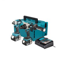 Makita DLX2566TJ 18V LXT  2 Piece Brushless Power Tool Kit, 2x 5.0Ah Batteries, Charger & MAKPAC Case &pound;425.00